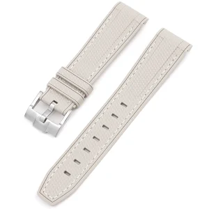 Discount Watch Wear Gummi Curved Premium – Beige / vit