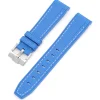 Fashion Watch Wear Gummi Curved Premium – Blå / vit