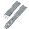 New Watch Wear Gummi Curved Premium – Grå / vit
