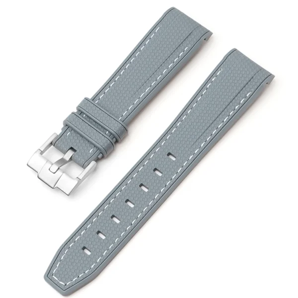 New Watch Wear Gummi Curved Premium – Grå / vit