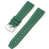 Online Watch Wear Gummi Curved Premium – Grön / vit
