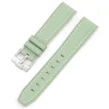 Hot Watch Wear Gummi Curved Premium – Ljusgrön / vit