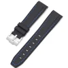 Clearance Watch Wear Gummi Curved Premium – Svart / blå