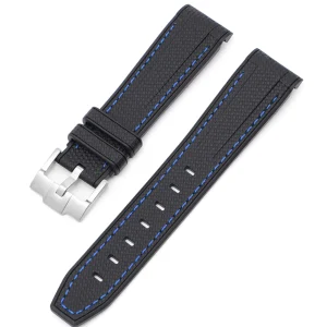 Clearance Watch Wear Gummi Curved Premium – Svart / blå