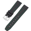 Outlet Watch Wear Gummi Curved Premium – Svart / grön