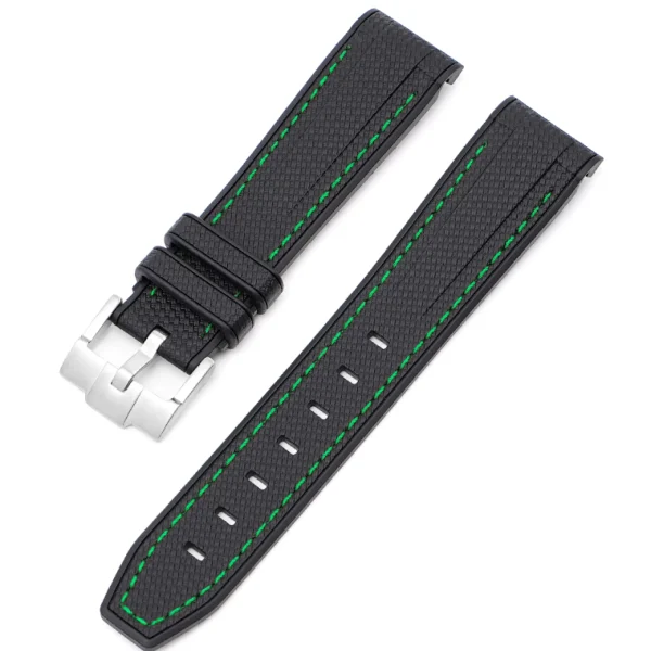 Outlet Watch Wear Gummi Curved Premium – Svart / grön