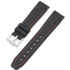 New Watch Wear Gummi Curved Premium – Svart / orange