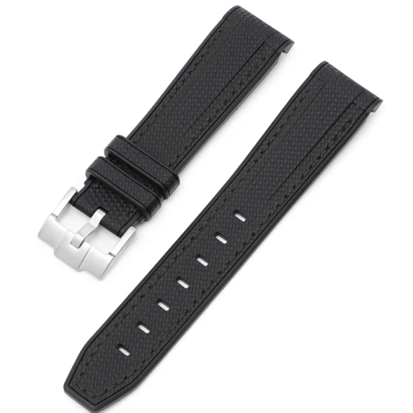 Online Watch Wear Gummi Curved Premium – Svart / svart