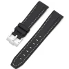Hot Watch Wear Gummi Curved Premium – Svart / vit