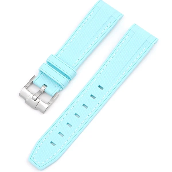 New Watch Wear Gummi Curved Premium – Turkos / vit