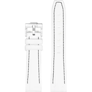 Online Watch Wear Gummi Curved Premium – Vit / svart