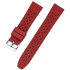 New Watch Wear Gummi Honeycomb – Röd