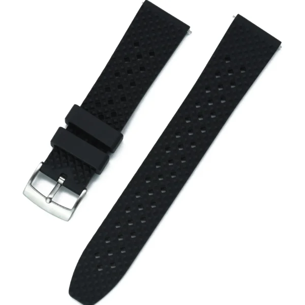 Online Watch Wear Gummi Honeycomb – Svart