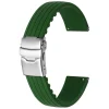 Online Watch Wear Gummi Stripe – Grön