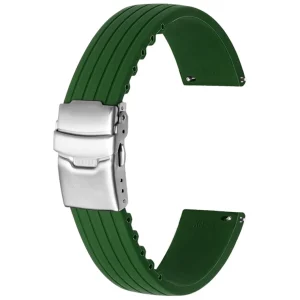 Online Watch Wear Gummi Stripe – Grön