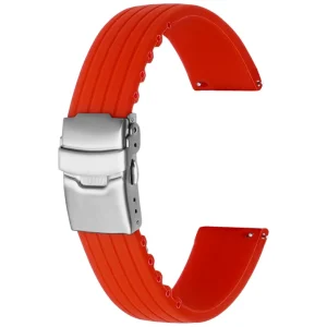 Best Watch Wear Gummi Stripe – Röd
