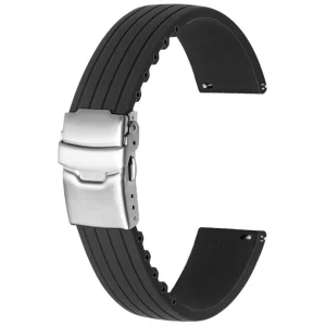 Outlet Watch Wear Gummi Stripe – Svart