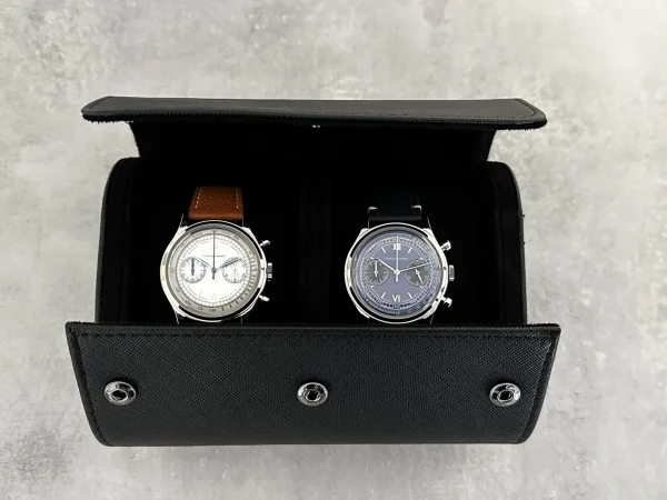 Fashion Watch Wear Klockrulle svart – Dubbel