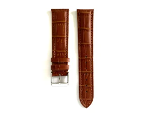 Fashion Watch Wear Läder Croco – Ljusbrun