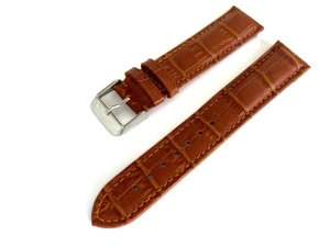 Fashion Watch Wear Läder Croco – Ljusbrun