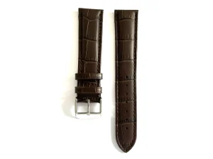 Fashion Watch Wear Läder Croco – Mörkbrun