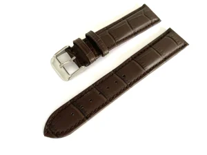 Fashion Watch Wear Läder Croco – Mörkbrun