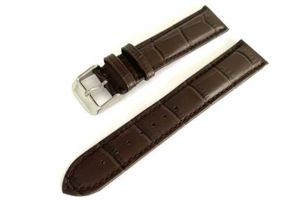 Fashion Watch Wear Läder Croco – Mörkbrun