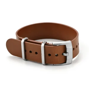 Fashion Watch Wear Läder Single Piece – Brun