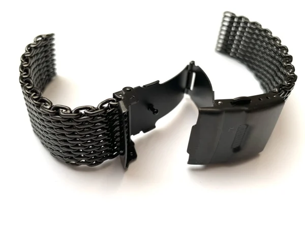 New Watch Wear Meshlänk – Shark – svart