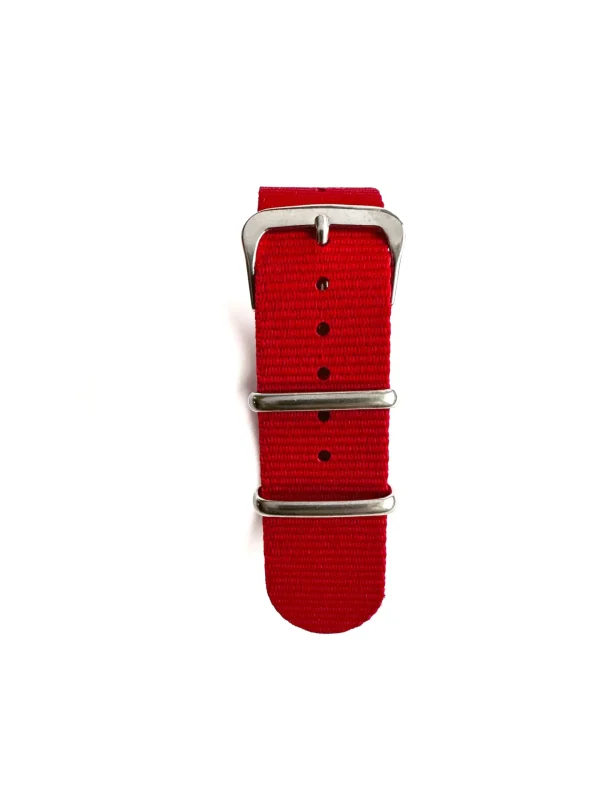 Clearance Watch Wear Nylon Strap – Röd