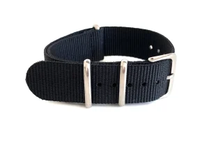 Best Watch Wear Nylon Strap – Svart