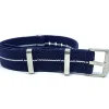 Online Watch Wear Nylon Strap Elastic – Blå / vit