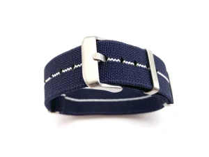 Online Watch Wear Nylon Strap Elastic – Blå / vit