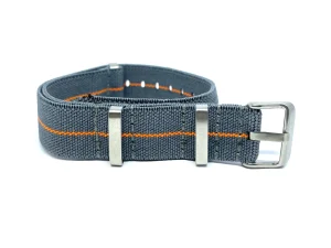 Outlet Watch Wear Nylon Strap Elastic – Grå / orange