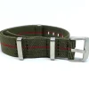 Clearance Watch Wear Nylon Strap Elastic – Grön / röd