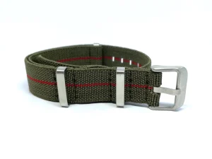 Clearance Watch Wear Nylon Strap Elastic – Grön / röd