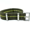 Fashion Watch Wear Nylon Strap Elastic – Grön / gul