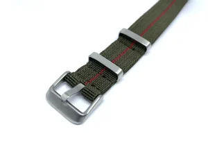 Clearance Watch Wear Nylon Strap Elastic – Grön / röd