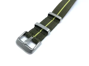 Fashion Watch Wear Nylon Strap Elastic – Grön / gul