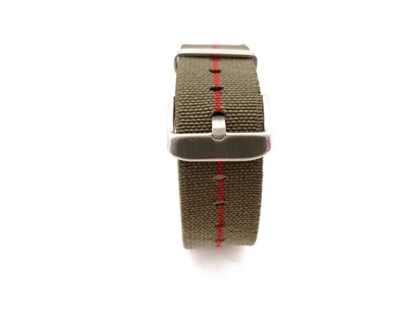 Clearance Watch Wear Nylon Strap Elastic – Grön / röd