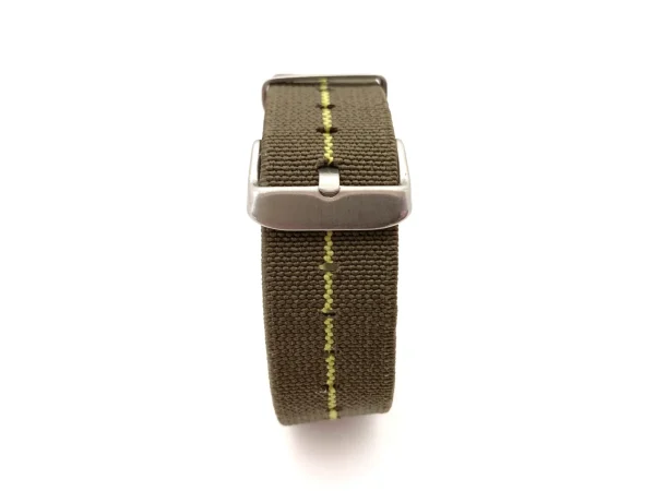 Fashion Watch Wear Nylon Strap Elastic – Grön / gul