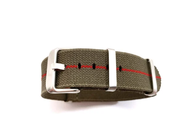 Clearance Watch Wear Nylon Strap Elastic – Grön / röd