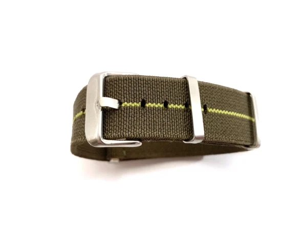 Fashion Watch Wear Nylon Strap Elastic – Grön / gul