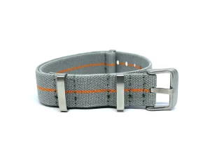 Online Watch Wear Nylon Strap Elastic – Ljusgrå / orange
