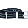 Online Watch Wear Nylon Strap Elastic – Svart / grå