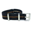Fashion Watch Wear Nylon Strap Elastic – Svart / orange