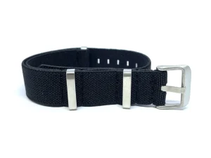 Hot Watch Wear Nylon Strap Elastic – Svart