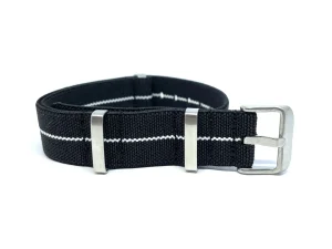 Best Watch Wear Nylon Strap Elastic – Svart / vit