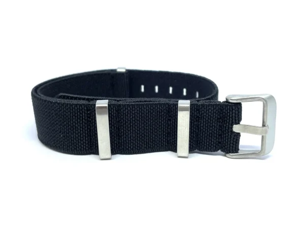 Hot Watch Wear Nylon Strap Elastic – Svart