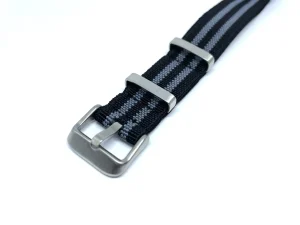 Online Watch Wear Nylon Strap Elastic – Svart / grå